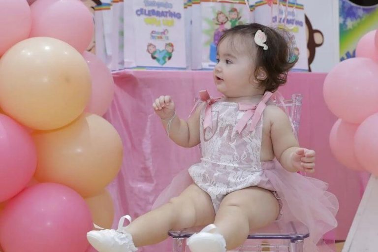 Balloon Covered Birthday Baby