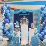Blue Princess theme Balloon Decoration
