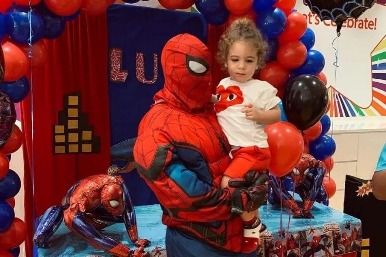 Celebration with Spider Man