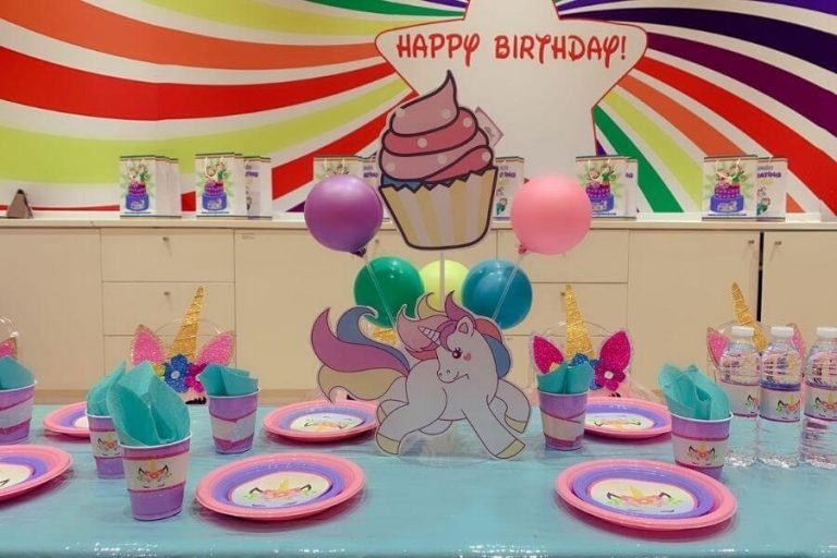 Dining Area with unicorn Theme design