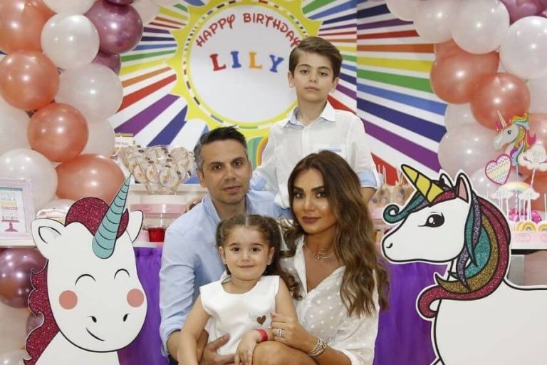 Family Birthday party Celebration with unicorn theme