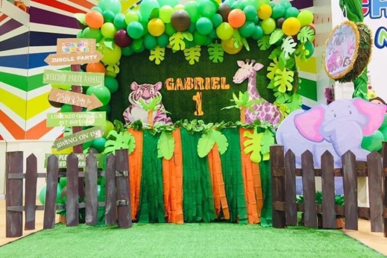Gabriel's Birthday Party Stage decoration- Jungle Theme