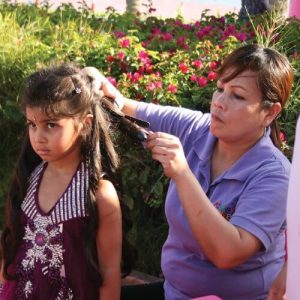 Kids Birthday Party Hair Makeup Station