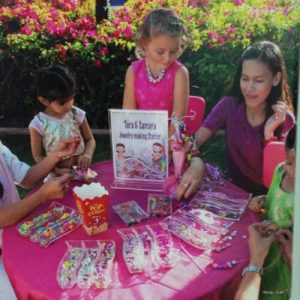 Kids Birthday Party Jewelry Making Station