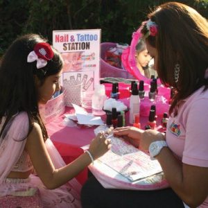 Kids Birthday Party Nail Tattoo Station