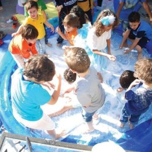 Kids Birthday Party Snow Pad Making Station