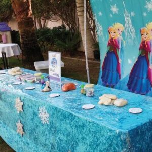 Kids Birthday Party Snowman Making Station