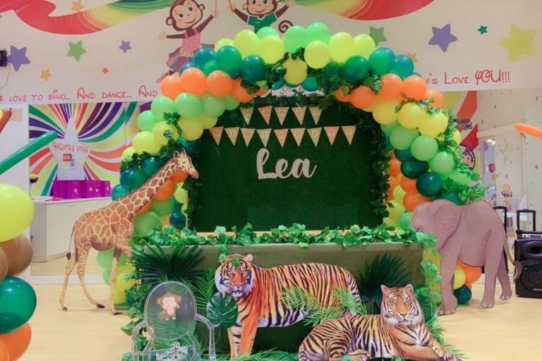 Lea's birthday Hall Decoration with Jungle Theme