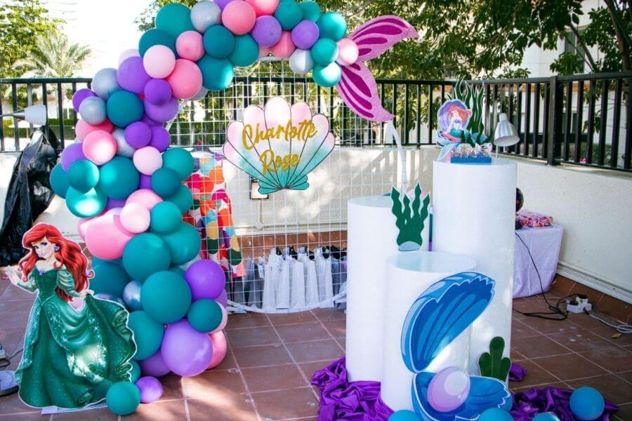 Outside Stage Work Balloon decoration- Mermaid