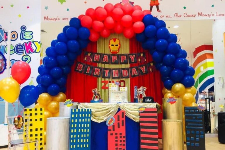 Spider man Themed Party Table