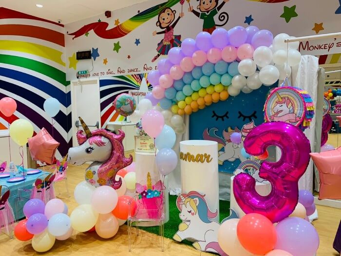 Unicorn Birthday Theme Stage Decorations