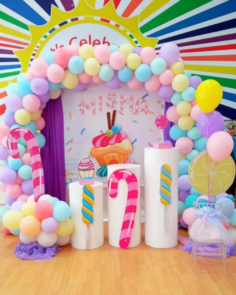 Candyland Theme Balloon Decoration