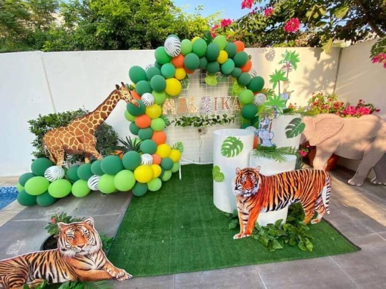 Jungle Theme Outdoor Birthday Decor