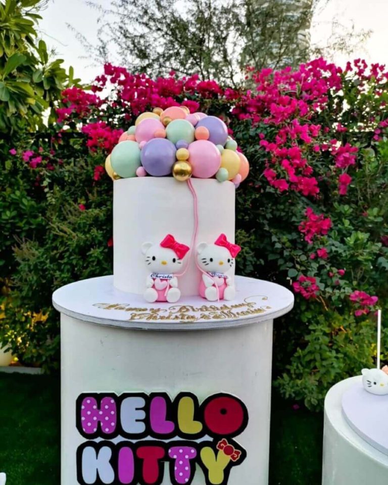 Outdoor Kitty Birthday Decoration