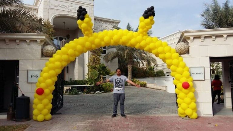 Outdoor Party Balloon Arch Decorators