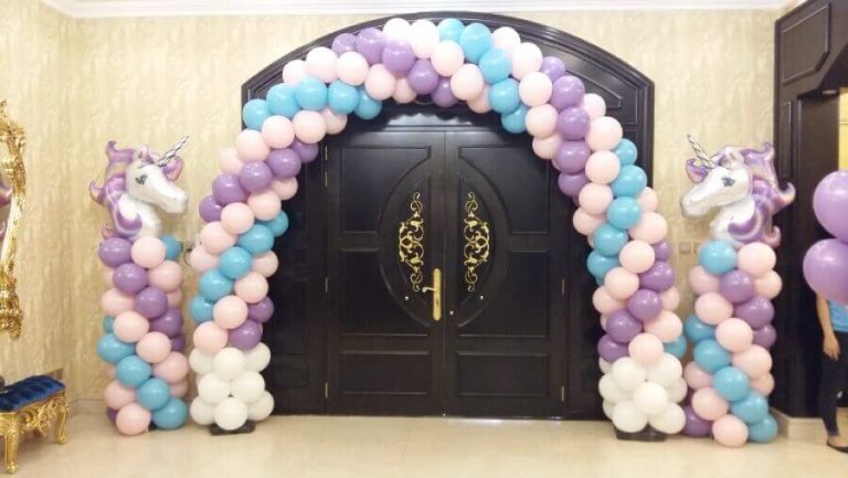Outdoor Unicorn Balloon Arch Decor