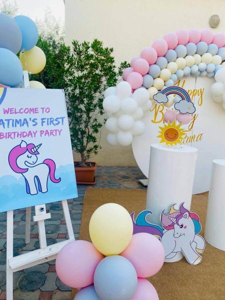 Outdoor Unicorn Birthday Decoration