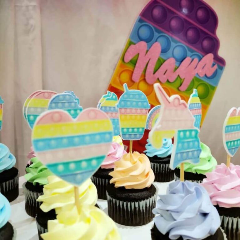 Pop it Fidget Cupcake Toppers