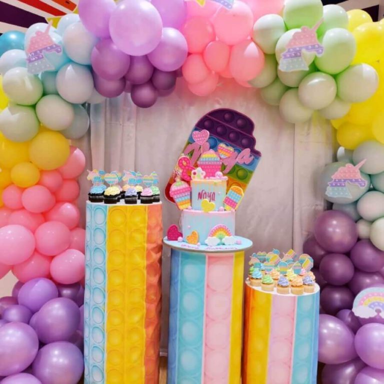 Pop it Fidget Theme Birthday Decoration