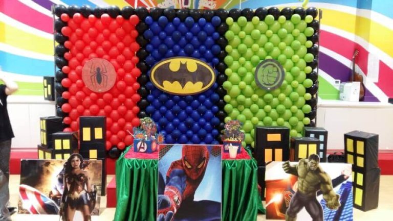 Superheroes Theme Balloon Decoration