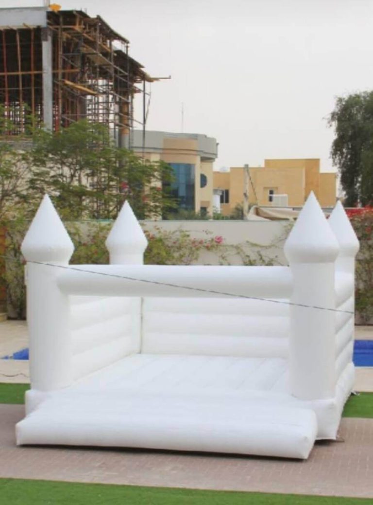 White Inflatable Bouncy Castle