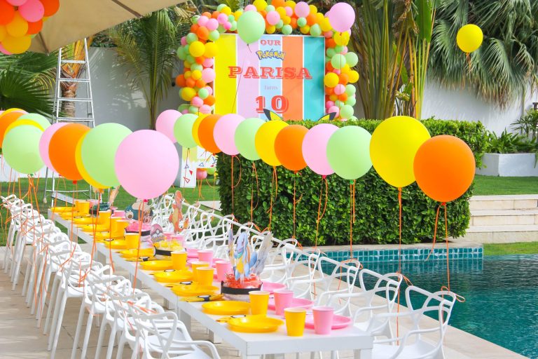 Pokemon Birthday party Set up