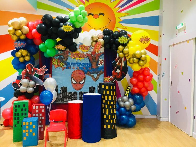 Spiderman Theme Balloon Decor