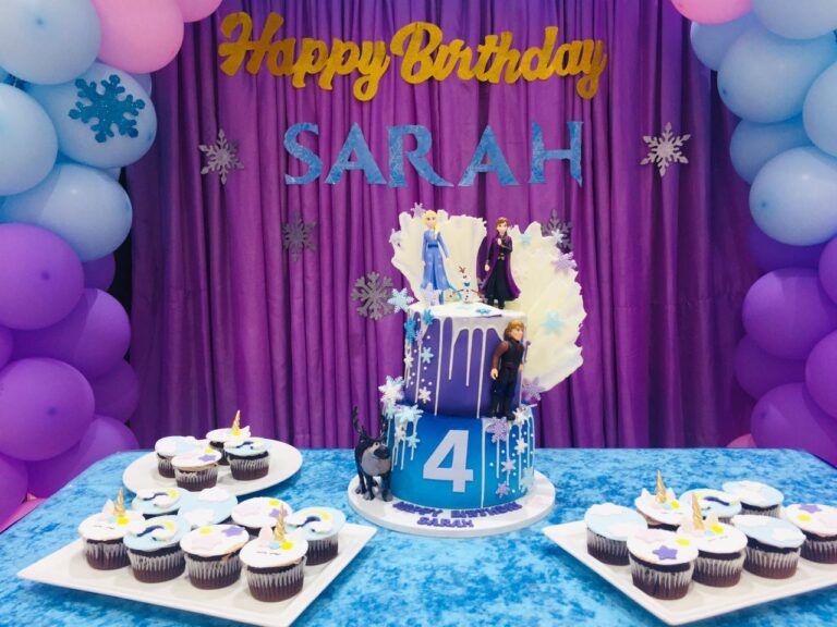 Frozen Theme Birthday Cake