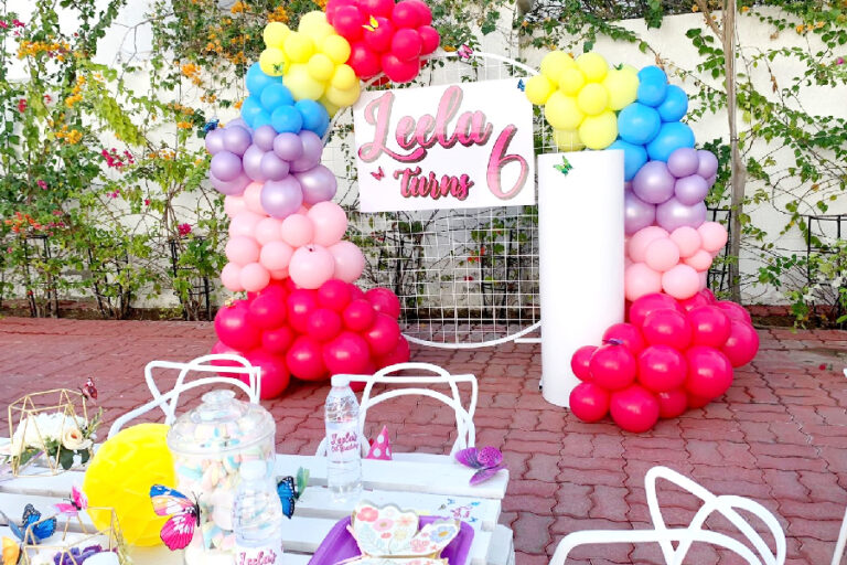 Rainbow Balloon Garland Decoration