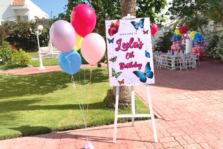 Welcom Board Birthday Balloon Decoration