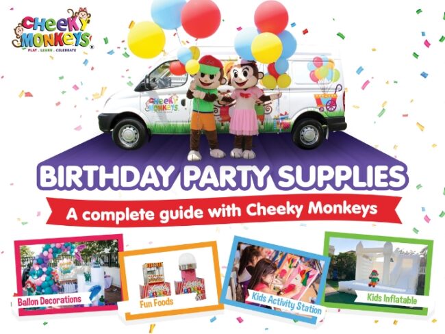 cheekymonkeys birthday party supplies
