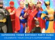kids birthday party superhero theme