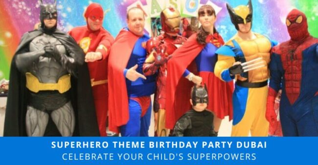 kids birthday party superhero theme