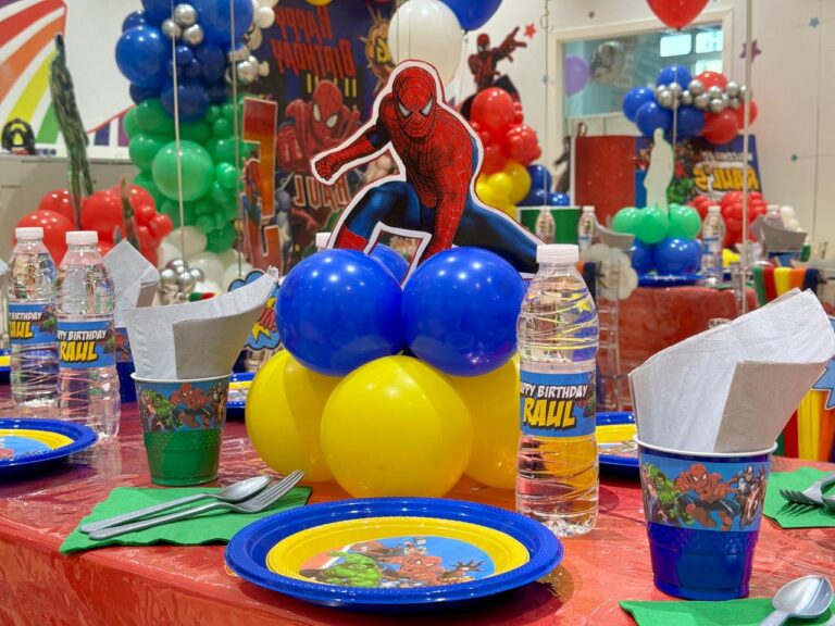 Avengers Theme Birthday Decoration Table