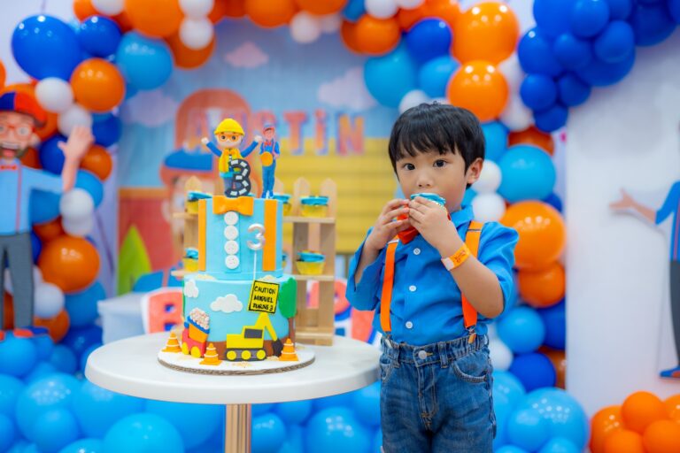Blippi Theme Birthday Party Celebration Cake