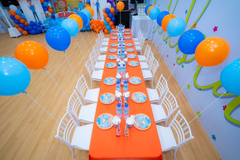 Blippi Theme Birthday Party Celebration Table